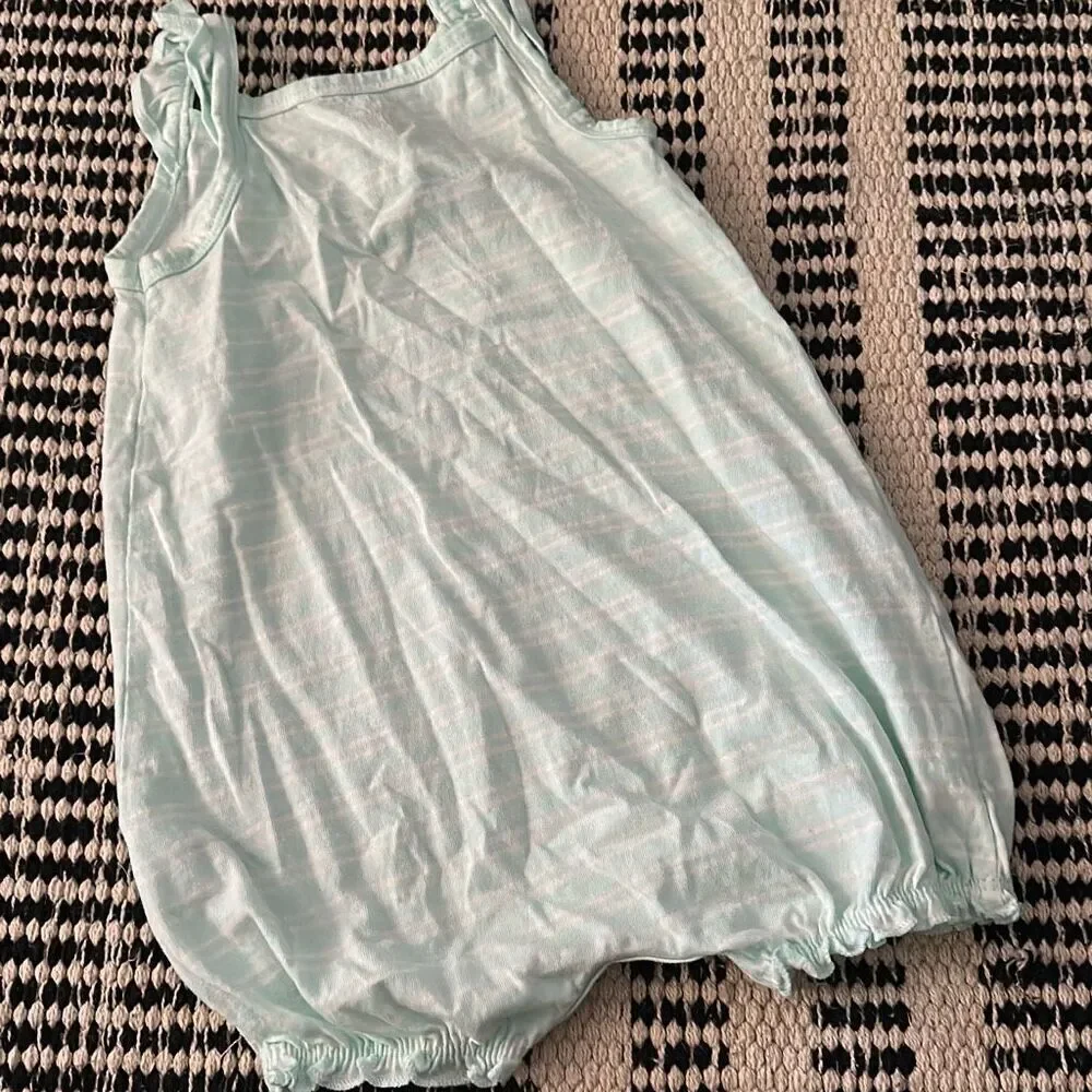 Carters size 18M baby Girl light blue Romper
